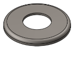 Picture of #RFF1660 - STEEL 1 1/4" PIPE RAISED FLUSH FLANGE