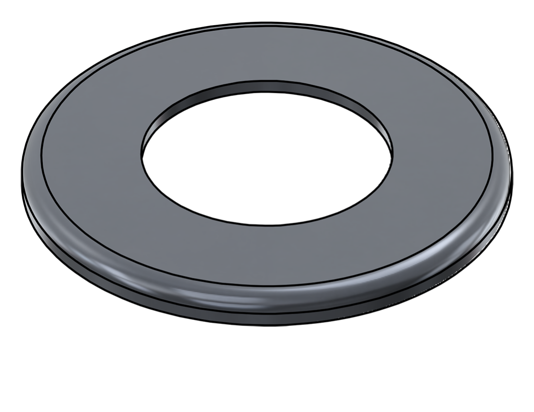 Picture of #RFF2500-AL - ALUMINUM 2 1/2" TUBE RAISED FLUSH FLANGE