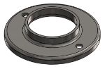 #RF2502-SS - STAINLESS STEEL 2 1/2" TUBE RAISED BASE FLANGE