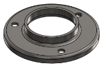 #RF2503-SS - STAINLESS STEEL 2 1/2" TUBE RAISED BASE FLANGE