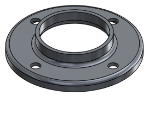 #RF2504-AL - ALUMINUM 2 1/2" TUBE RAISED BASE FLANGE