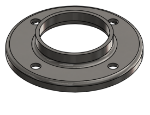 #RF2504-SS - STAINLESS STEEL 2 1/2" TUBE RAISED BASE FLANGE