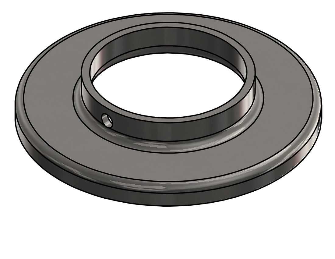 Picture of #RF2505-SS - STAINLESS STEEL 2 1/2" TUBE RAISED BASE FLANGE