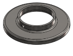 #RF2505-SS - STAINLESS STEEL 2 1/2" TUBE RAISED BASE FLANGE