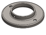 #RF2506 - STEEL 2 1/2" TUBE RAISED BASE FLANGE