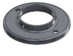 #RF2506-AL - ALUMINUM 2 1/2" TUBE RAISED BASE FLANGE