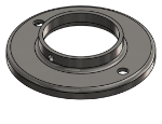 #RF2506-SS - STAINLESS STEEL 2 1/2" TUBE RAISED BASE FLANGE