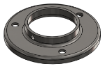 #RF2507-SS - STAINLESS STEEL 2 1/2" TUBE RAISED BASE FLANGE