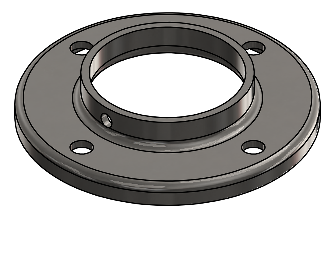 Picture of #RF2508-SS - STAINLESS STEEL 2 1/2" TUBE RAISED BASE FLANGE