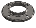 #RF2508-SS - STAINLESS STEEL 2 1/2" TUBE RAISED BASE FLANGE