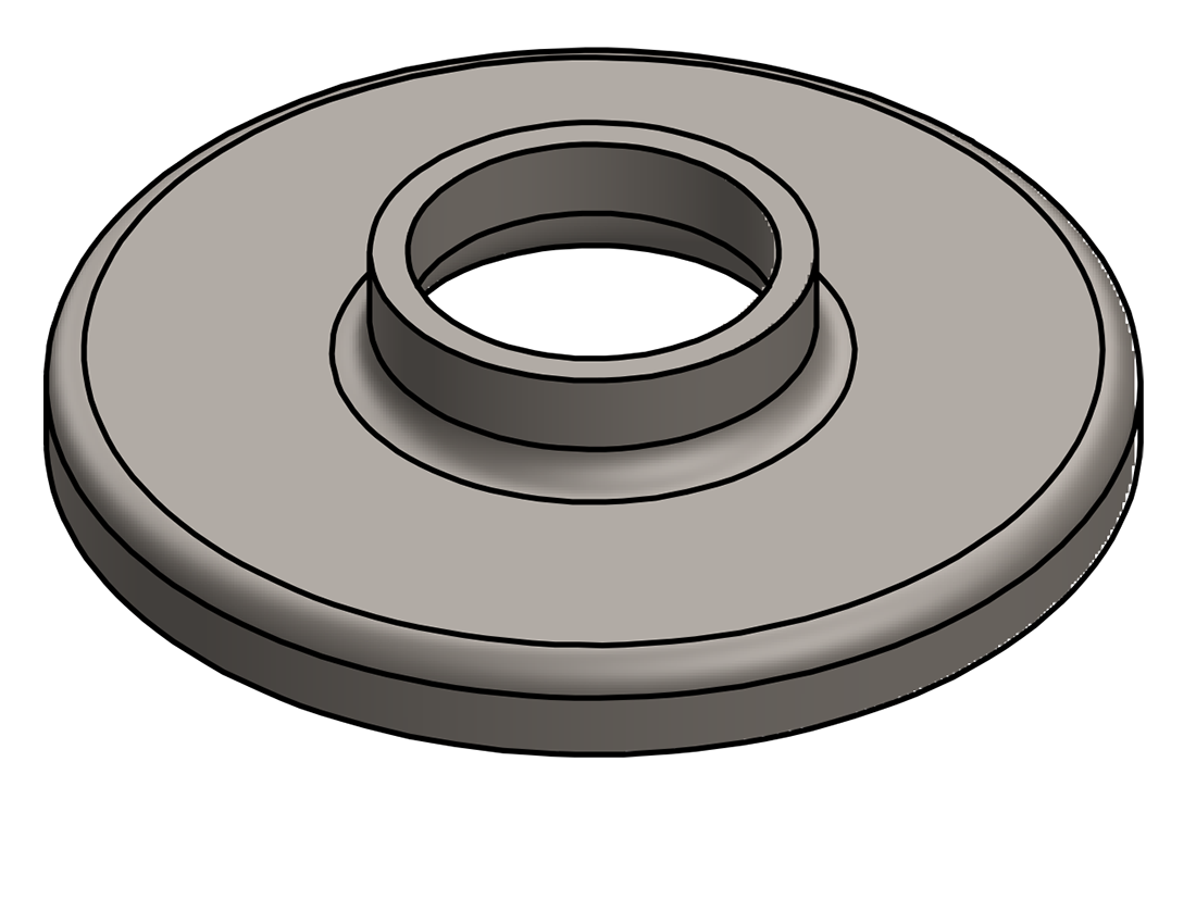 Picture of #RF1320 - STEEL 1" PIPE RAISED BASE FLANGE