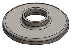 #RF1320 - STEEL 1" PIPE RAISED BASE FLANGE