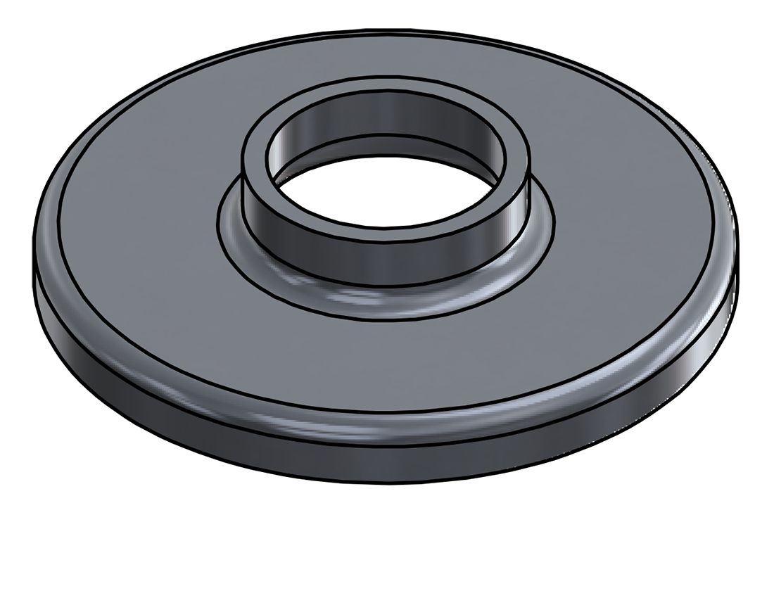 Picture of #RF1320-AL - ALUMINUM 1" PIPE RAISED BASE FLANGE