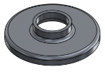 #RF1320-AL - ALUMINUM 1" PIPE RAISED BASE FLANGE