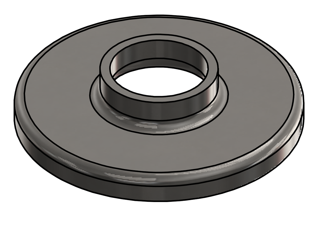 Picture of #RF1320-SS - STAINLESS STEEL 1" PIPE RAISED BASE FLANGE