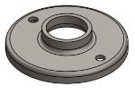 #RF1322 - STEEL 1" PIPE RAISED BASE FLANGE