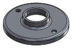 #RF1322-AL - ALUMINUM 1" PIPE RAISED BASE FLANGE