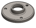 #RF1323 - STEEL 1" PIPE RAISED BASE FLANGE