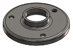 #RF1323-SS - STAINLESS STEEL 1" PIPE RAISED BASE FLANGE