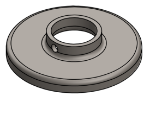 #RF1325 - STEEL 1" PIPE RAISED BASE FLANGE