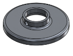 #RF1325-AL - ALUMINUM 1" PIPE RAISED BASE FLANGE