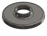 #RF1325-SS - STAINLESS STEEL 1" PIPE RAISED BASE FLANGE