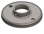 #RF1326 - STEEL 1" PIPE RAISED BASE FLANGE