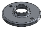 #RF1326-AL - ALUMINUM 1" PIPE RAISED BASE FLANGE