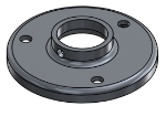 #RF1327-AL - ALUMINUM 1" PIPE RAISED BASE FLANGE