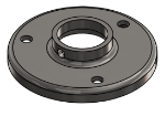 #RF1327-SS - STAINLESS STEEL 1" PIPE RAISED BASE FLANGE