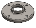 #RF1328 - STEEL 1" PIPE RAISED BASE FLANGE