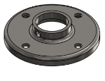 #RF1328-SS - STAINLESS STEEL 1" PIPE RAISED BASE FLANGE