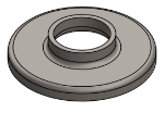 #RF1500 - STEEL 1 1/2" TUBE RAISED BASE FLANGE