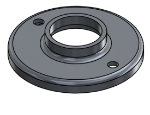 #RF1502-AL - ALUMINUM 1-1/2" TUBE RAISED BASE FLANGE