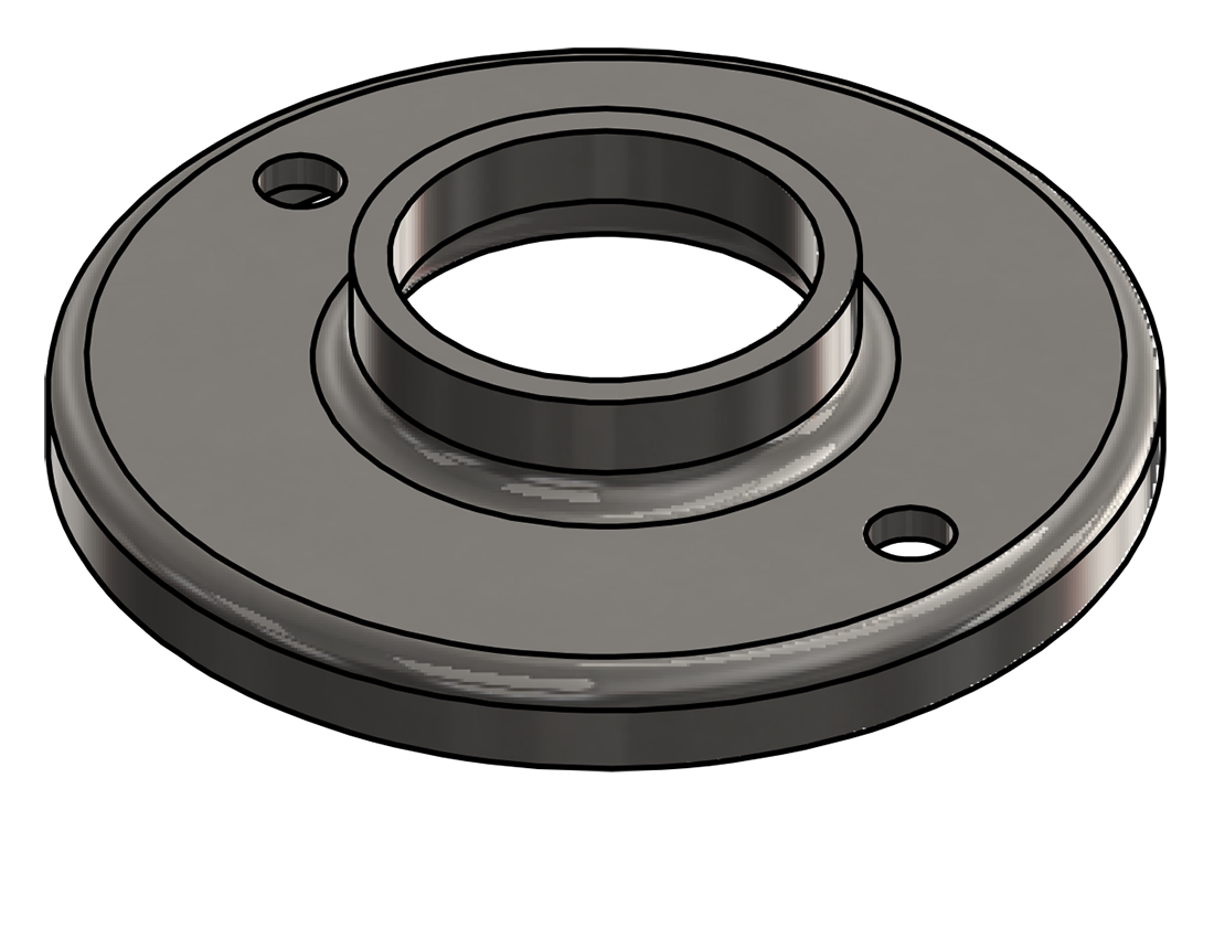 Picture of #RF1502-SS - STAINLESS STEEL 1 1/2" TUBE RAISED BASE FLANGE