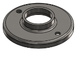 #RF1502-SS - STAINLESS STEEL 1 1/2" TUBE RAISED BASE FLANGE