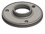 #RF1503 - STEEL 1-1/2" TUBE RAISED BASE FLANGE