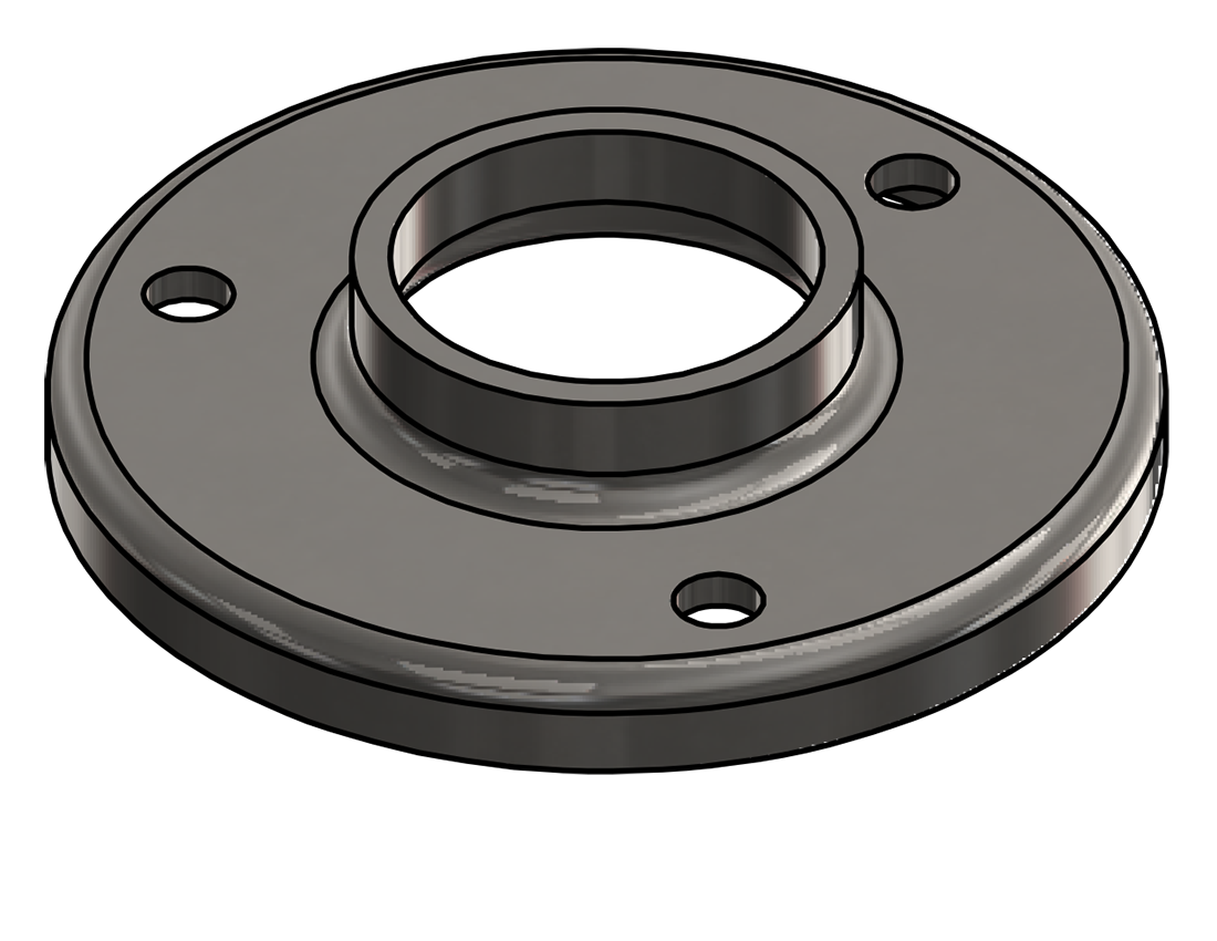 Picture of #RF1503-SS - STAINLESS STEEL 1 1/2" TUBE RAISED BASE FLANGE