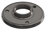 #RF1503-SS - STAINLESS STEEL 1 1/2" TUBE RAISED BASE FLANGE