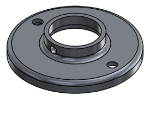 #RF1506-AL - ALUMINUM 1-1/2" TUBE RAISED BASE FLANGE