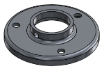 #RF1507-AL - ALUMINUM 1-1/2" TUBE RAISED BASE FLANGE