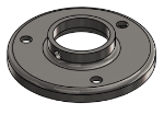 #RF1507-SS - STAINLESS STEEL 1 1/2" TUBE RAISED BASE FLANGE