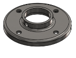 #RF1508-SS - STAINLESS STEEL 1 1/2" TUBE RAISED BASE FLANGE