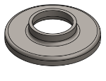 #RF1660 - STEEL 1-1/4" PIPE RAISED BASE FLANGE