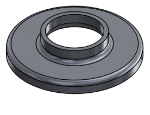 #RF1660-AL - ALUMINUM 1 1/4" PIPE RAISED BASE FLANGE