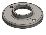 #RF1662 - STEEL 1-1/4" PIPE RAISED BASE FLANGE