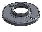 #RF1662-AL - ALUMINUM 1 1/4" PIPE RAISED BASE FLANGE