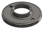 #RF1662-SS - STAINLESS STEEL 1 1/4" PIPE RAISED BASE FLANGE