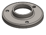 #RF1663 - STEEL 1-1/4" PIPE RAISED BASE FLANGE