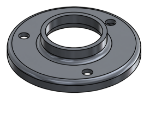 #RF1663-AL - ALUMINUM 1 1/4" PIPE RAISED BASE FLANGE